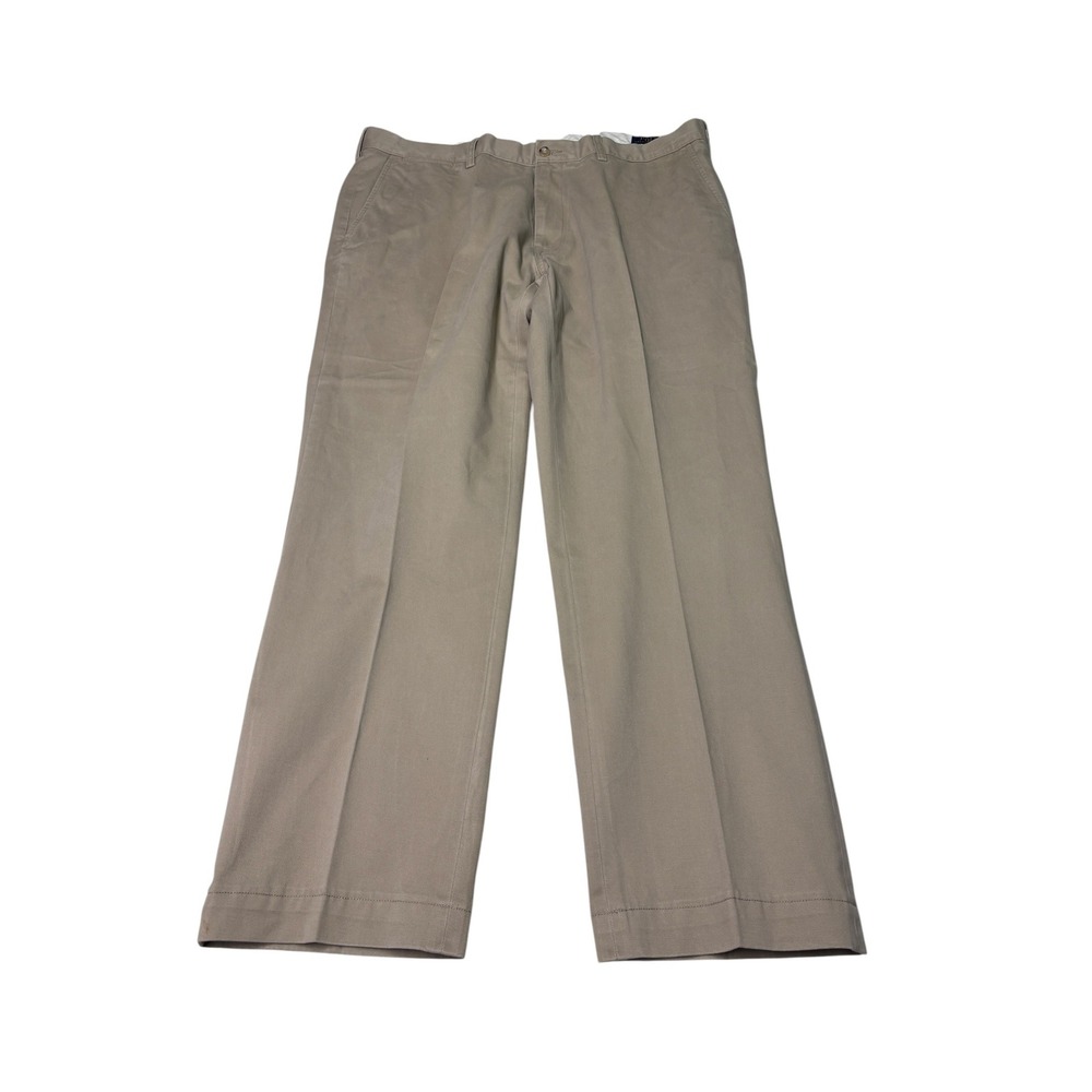 Polo Ralph Lauren Classic Fit Khaki Chino Pants Tan Mens 40x32 Cotton Straight